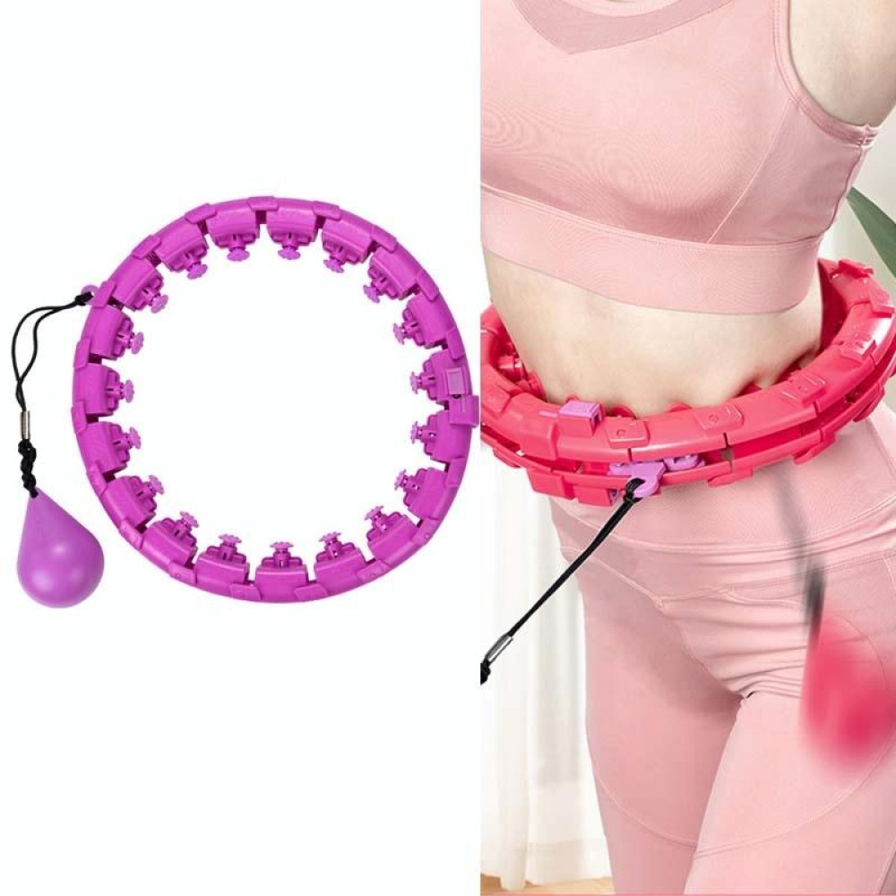 Weighted Fitness Hoop Abdomen Circle, Specification: 28 Knots (Purple)