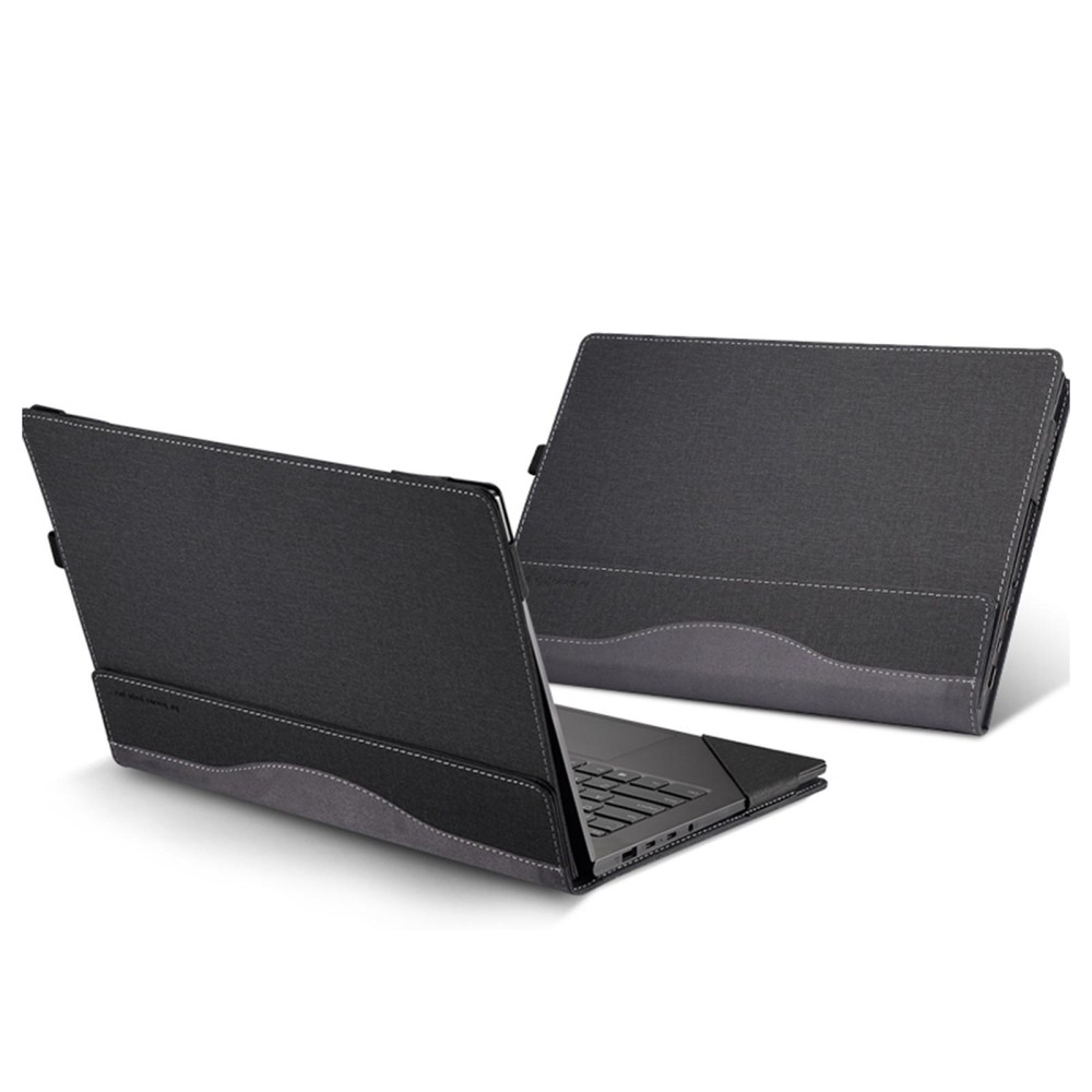 For Samsung Galaxy Book 3 Pro 360 16 Inch Leather Laptop Anti-Fall Protective Case(Black)