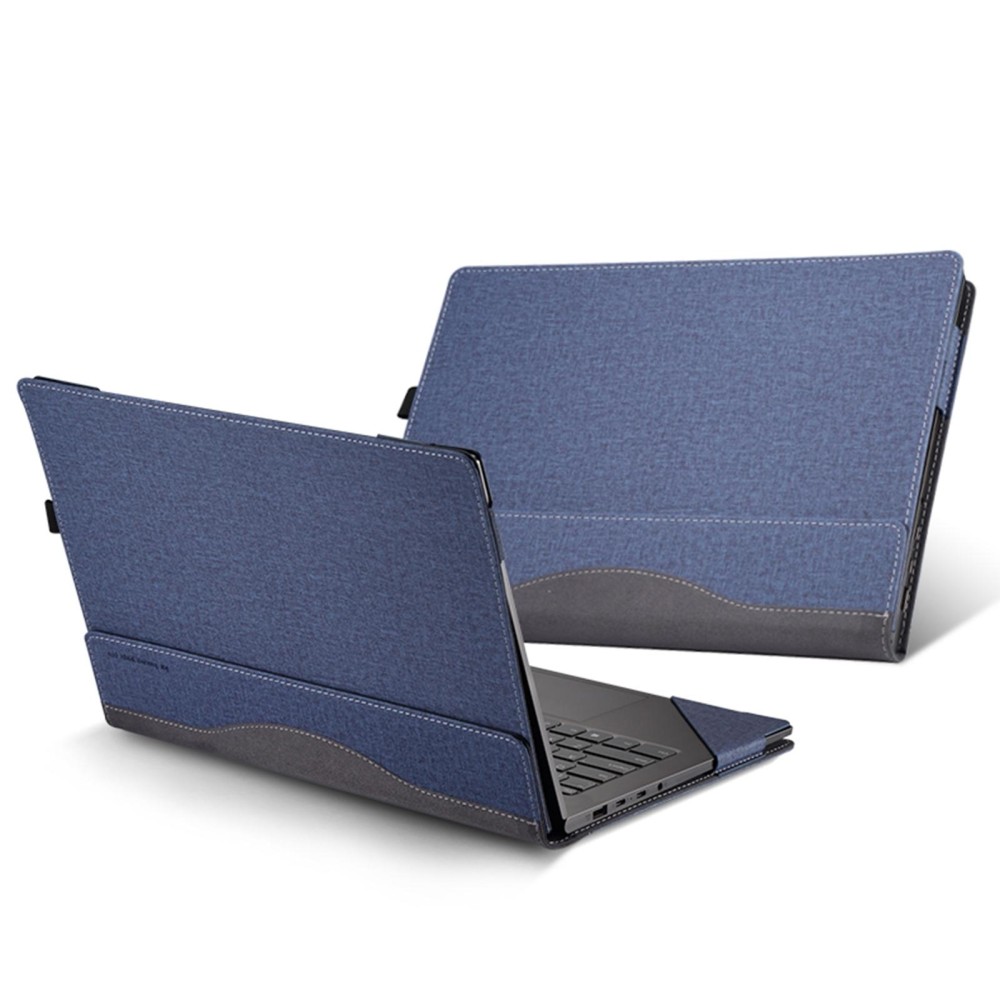 For Samsung Galaxy Book 3 Pro 360 16 Inch Leather Laptop Anti-Fall Protective Case(Dark Blue)