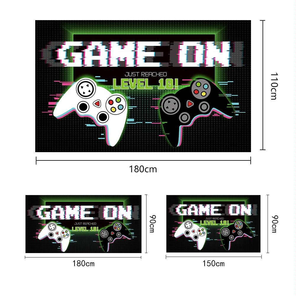 150x90cm Game Console Theme Birthday Background Birthday Party Decoration Banner(2023SRB53)