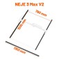 1150mm Y-Axis Extension Kit Aluminum Profile Rail For NEJE MAX 4 / 3 MAX V2 Laser Engraver