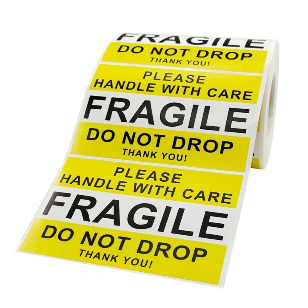 Handle With Care Fragile Warning Sticker Label, Size: 2.5x4 inch(A-249)