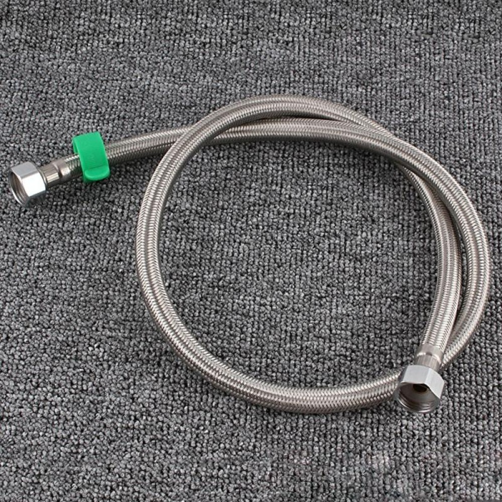 30cm Steel Hat 304 Stainless Steel Metal Knitting Hose Toilet Water Heater Hot And Cold Water High Pressure Pipe 4/8 Inch DN15 Connecting Pipe