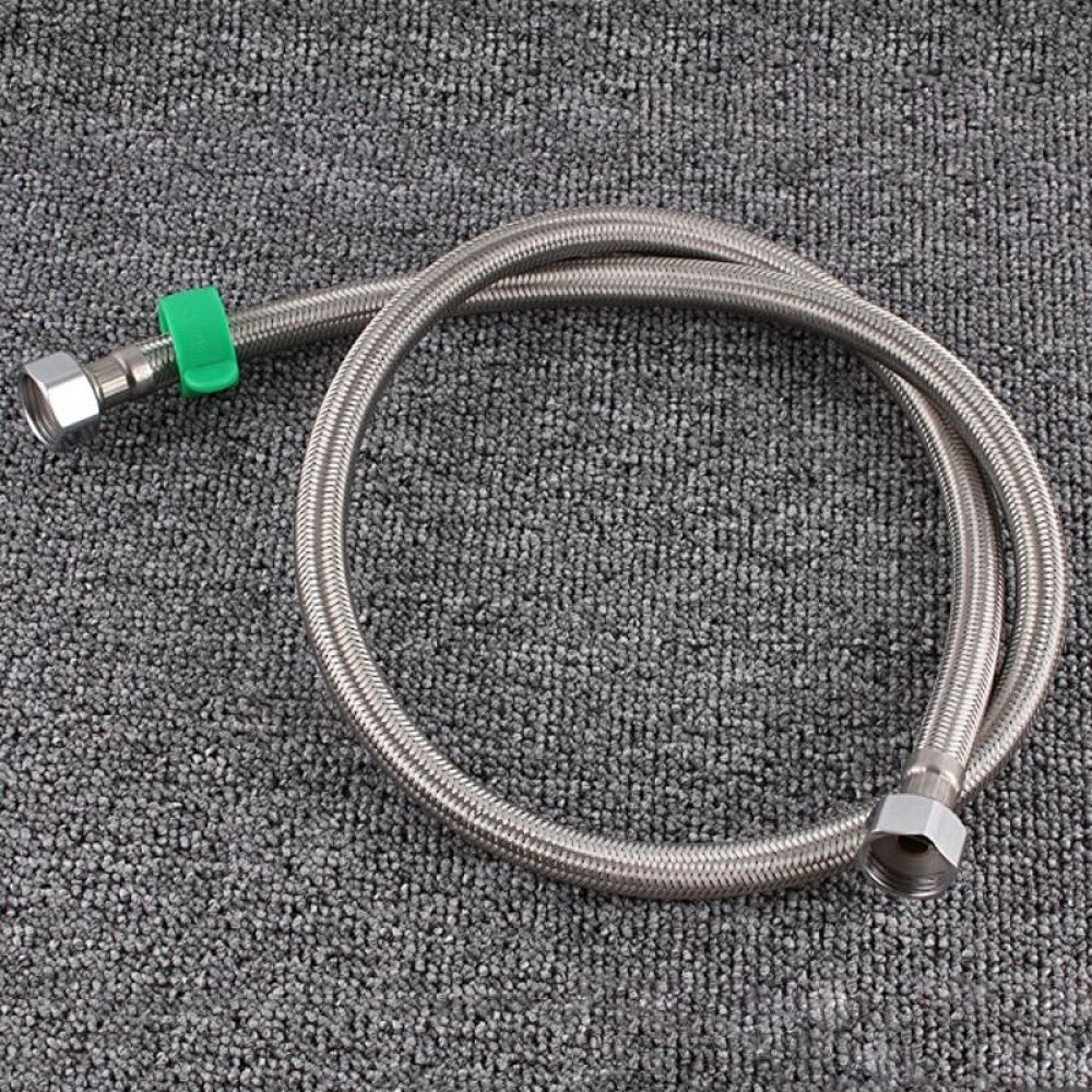 1.2m Steel Hat 304 Stainless Steel Metal Knitting Hose Toilet Water Heater Hot And Cold Water High Pressure Pipe 4/8 Inch DN15 Connecting Pipe