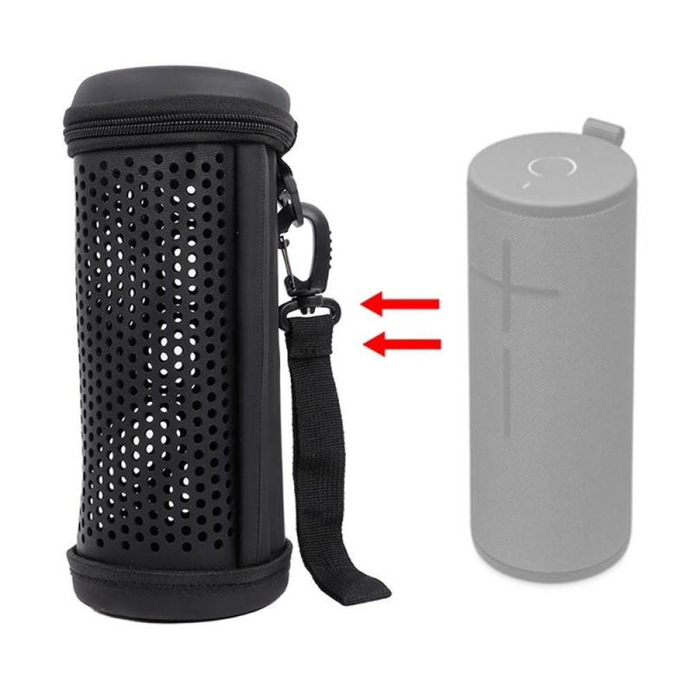 EVA Bluetooth Speaker Hollow Protective Case Portable Bag For Logitech UE MEGABOOM 3(Black)