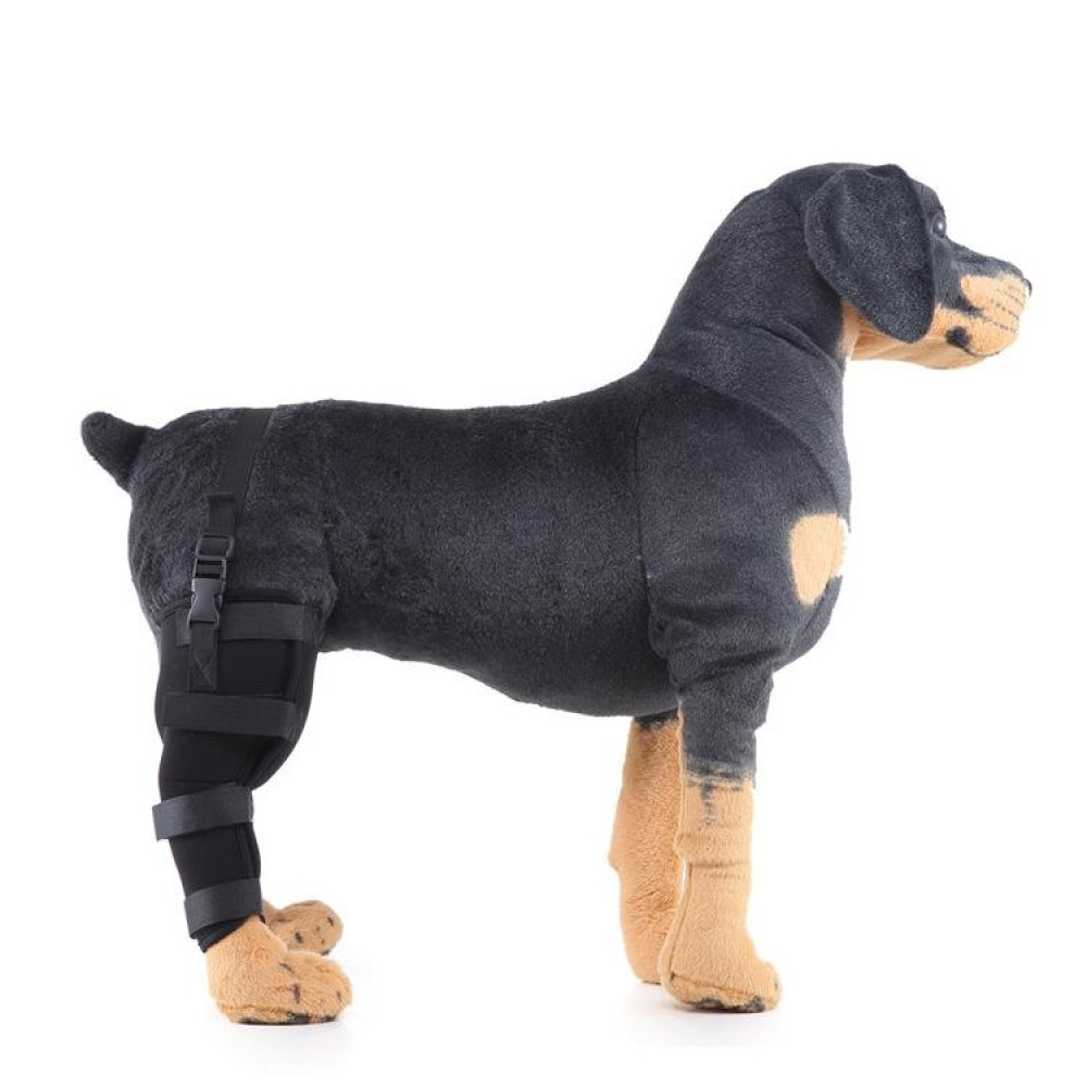 HJ19 Pet Surgery Rehabilitation Back Leg Protector Walking Aids, Size: S(Black Right Back Leg)