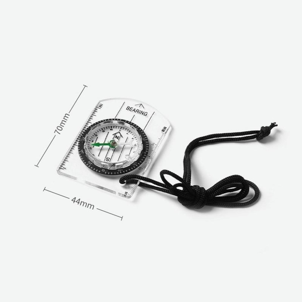 2 in 1 Compass With Map Measuring Ruler Outdoor Multifunctional Compass