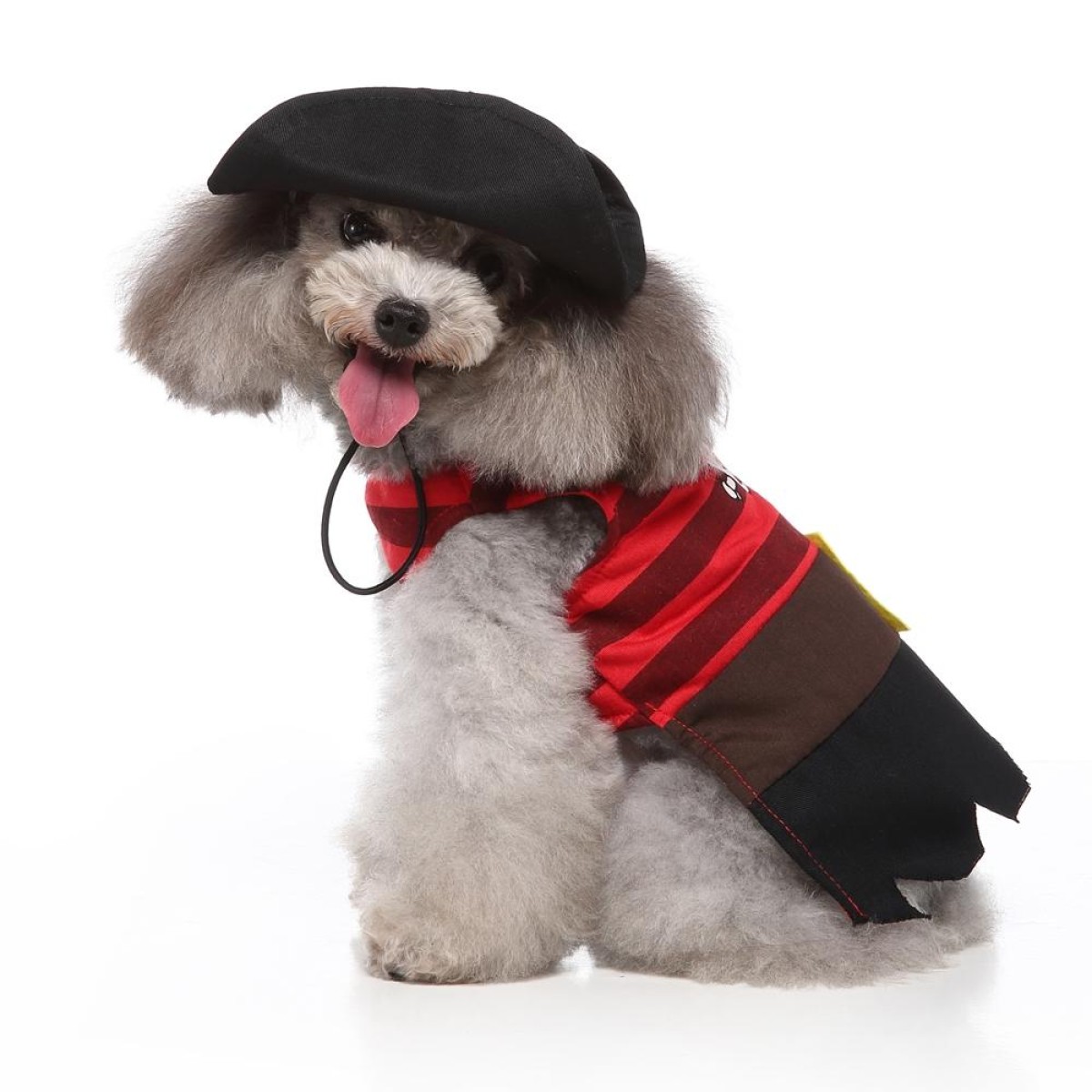 Halloween Christmas Day Pets Dress Up Clothes Pet Funny Clothes, Size: XL(SDZ135 Striped Pirate)