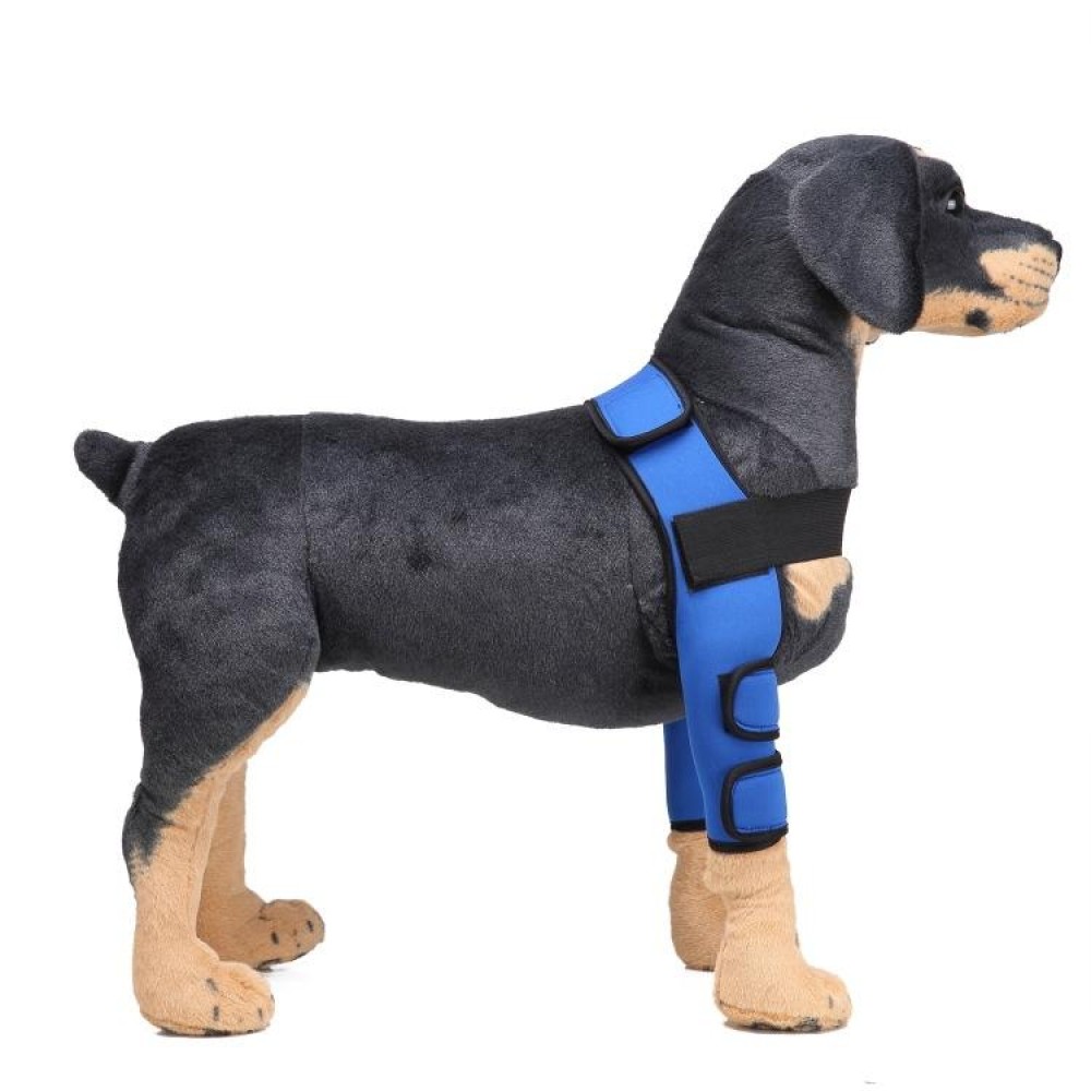 Pet Dog Leg Knee Guard Surgery Injury Protective Cover, Size: M(Classic Model (Blue))