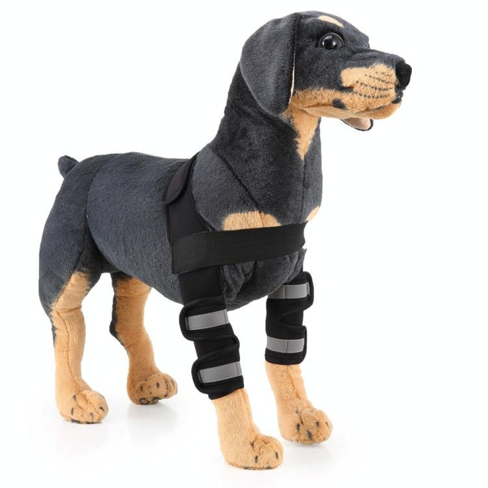 Pet Dog Leg Knee Guard Surgery Injury Protective Cover, Size: M(Anti-glory Model (Black))