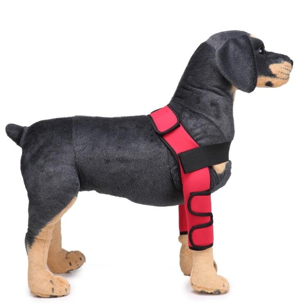 Pet Dog Leg Knee Guard Surgery Injury Protective Cover, Size: L(Classic Model (Red))