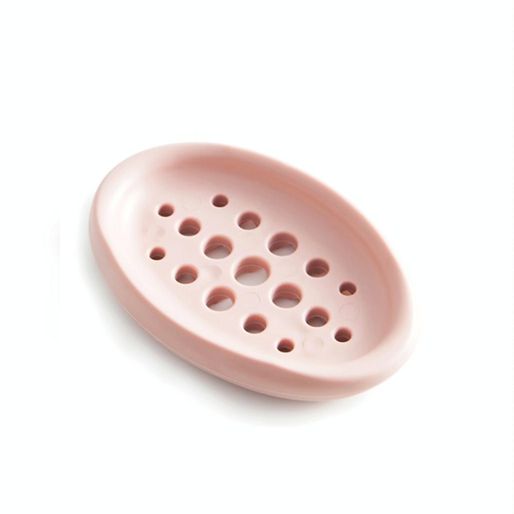 5 PCS TM17005 2 In 1 Bathroom Drain Brush Soap Box(Pink)