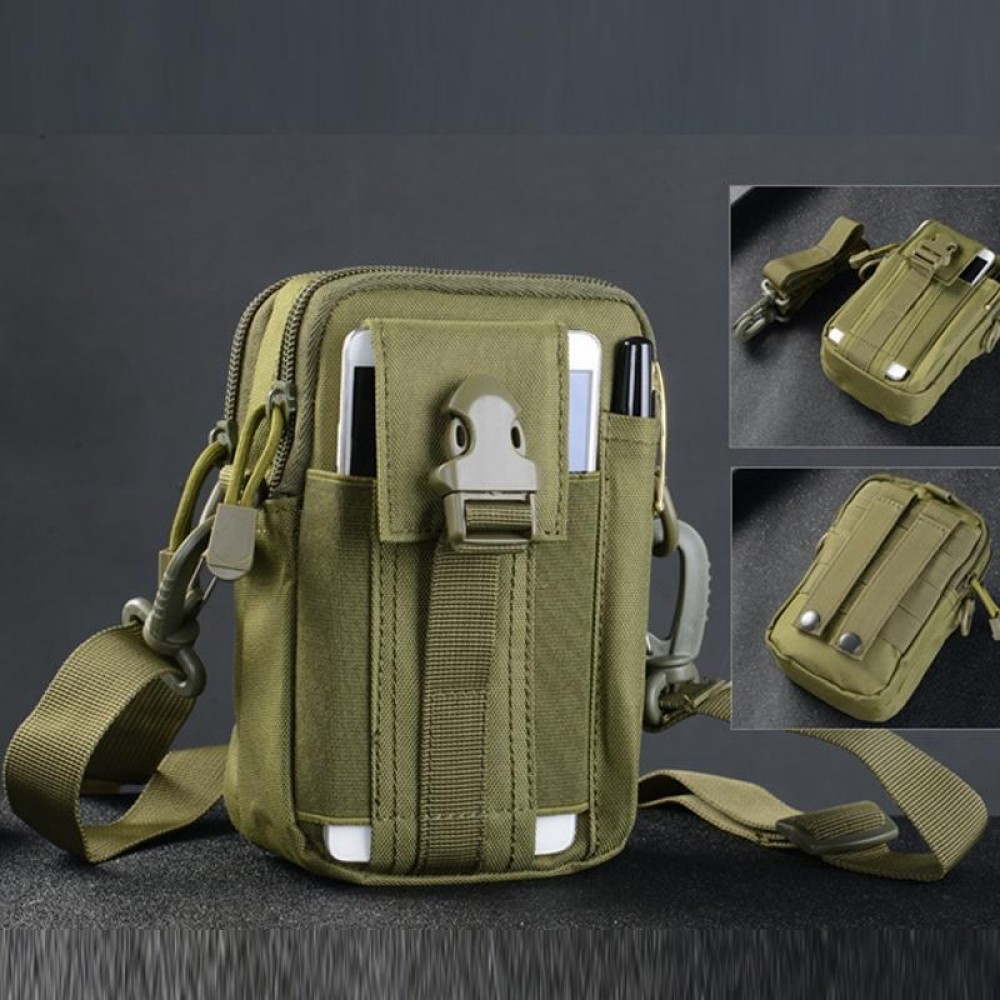 LT-02 Casual Multifunctional Messenger Belt Bag with Shoulder Strap(Army Green)