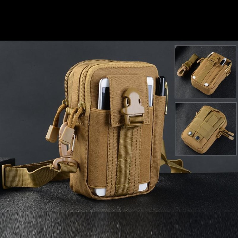 LT-02 Casual Multifunctional Messenger Belt Bag with Shoulder Strap(Soil Color)
