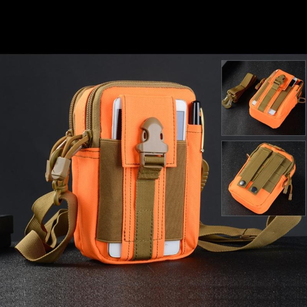 LT-02 Casual Multifunctional Messenger Belt Bag with Shoulder Strap(Orange)