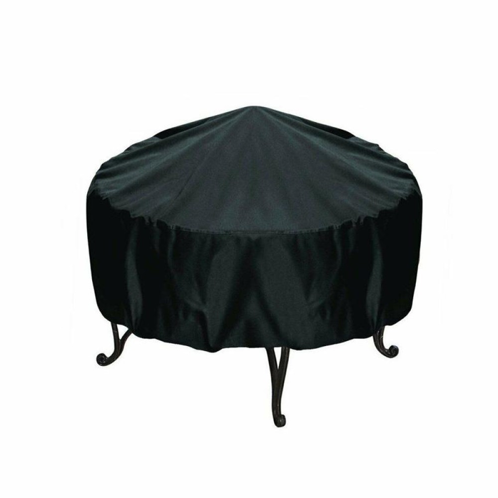 Outdoor Garden Grill Cover Rainproof Dustproof Anti-Ultraviolet Round Table Cover, Size: 75x30cm