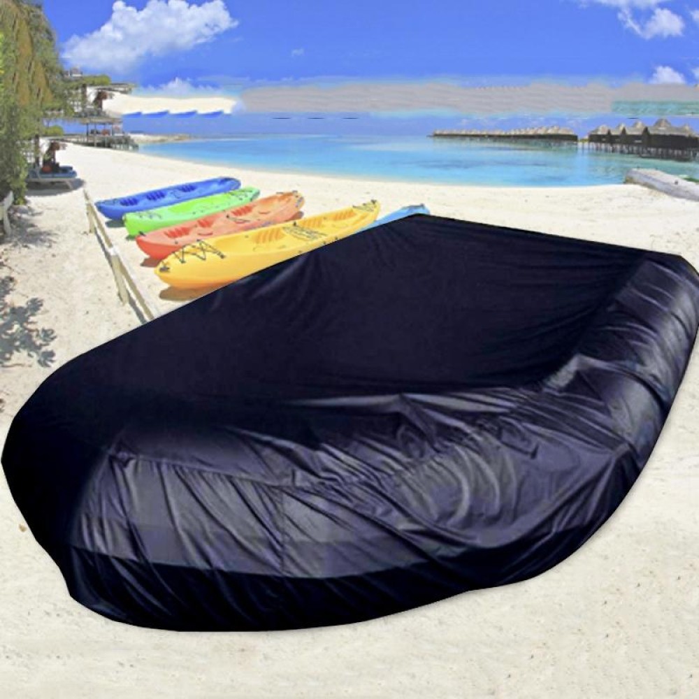 Waterproof Dust-Proof And UV-Proof Inflatable Rubber Boat Protective Cover Kayak Cover, Size: 230x94x46cm(Black)