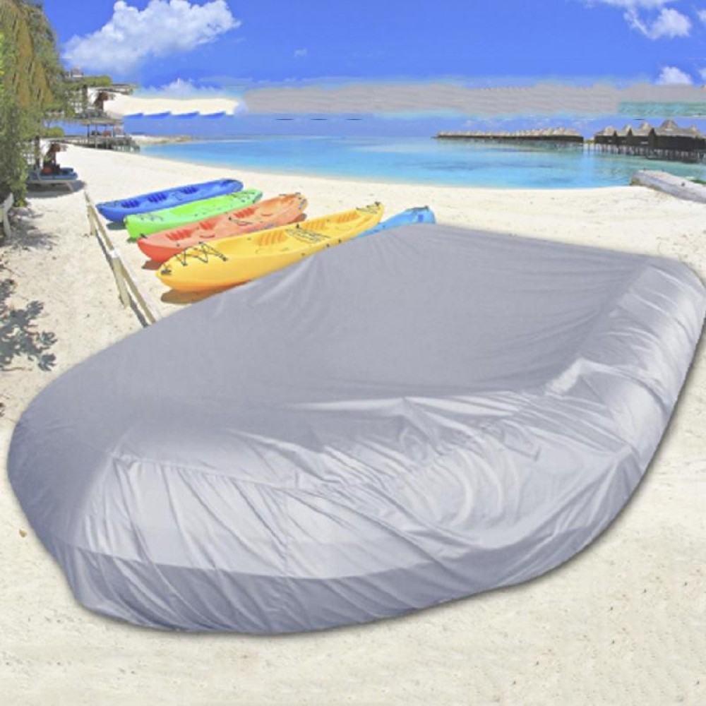 Waterproof Dust-Proof And UV-Proof Inflatable Rubber Boat Protective Cover Kayak Cover, Size: 330x94x46cm(Grey)
