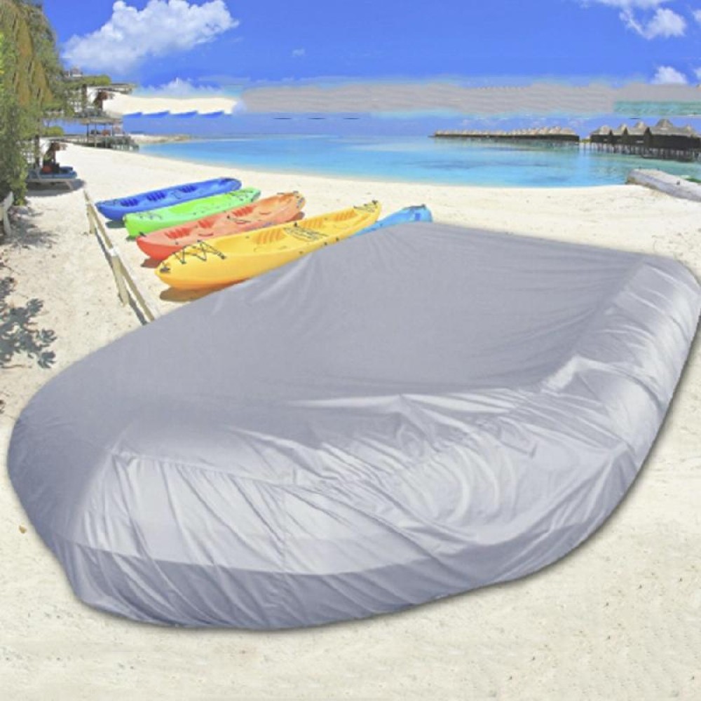 Waterproof Dust-Proof And UV-Proof Inflatable Rubber Boat Protective Cover Kayak Cover, Size: 420x94x46cm(Grey)