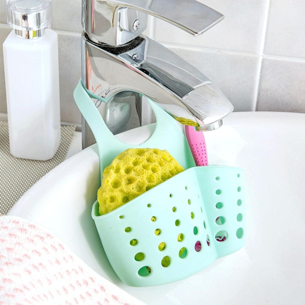 TM15008 Adjustable Snap-On Sink Storage Hanging Basket Kitchen Drain Hanging Bag(Random Color Delivery)
