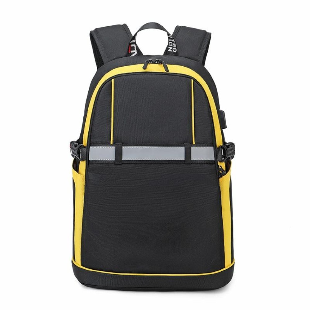 2101 Student Backpack Fashion Casual Backpack(Large Yellow)