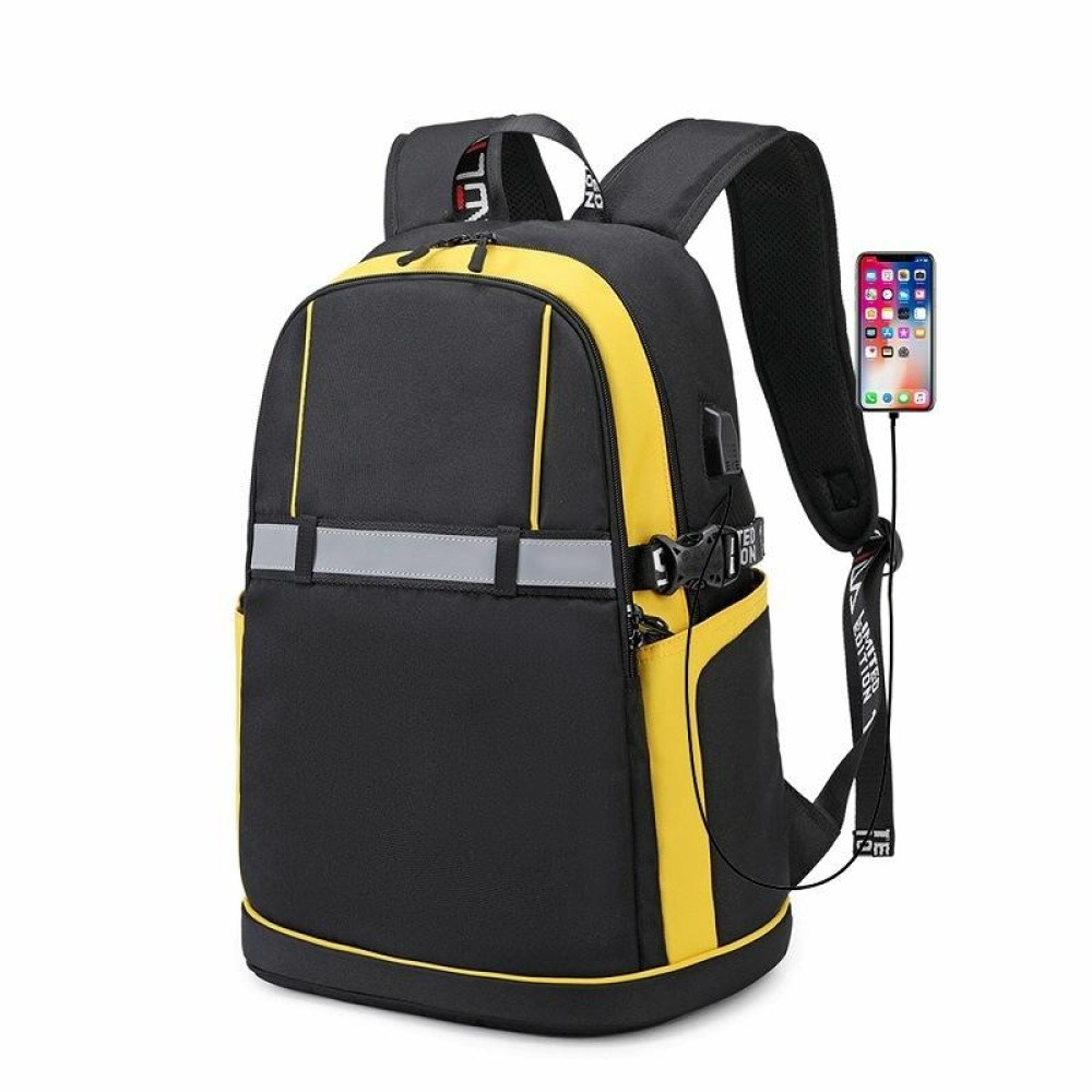 2101 Student Backpack Fashion Casual Backpack(Large Yellow)