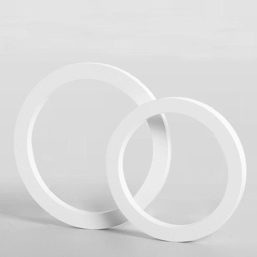 Dual Circular Rings Solid Wood Geometric Polygon Camera Props Creative Photography Ornaments