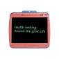 9 Inch Charging LCD Copy Writing Panel Transparent Electronic Writing Board, Specification: Monochrome Lines (Pink)