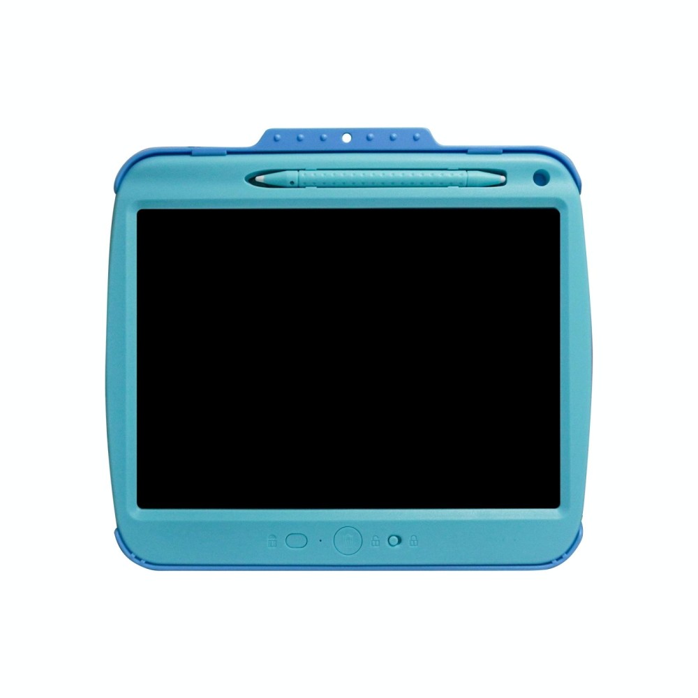 9 Inch Charging LCD Copy Writing Panel Transparent Electronic Writing Board, Specification: Colorful Lines (Blue)