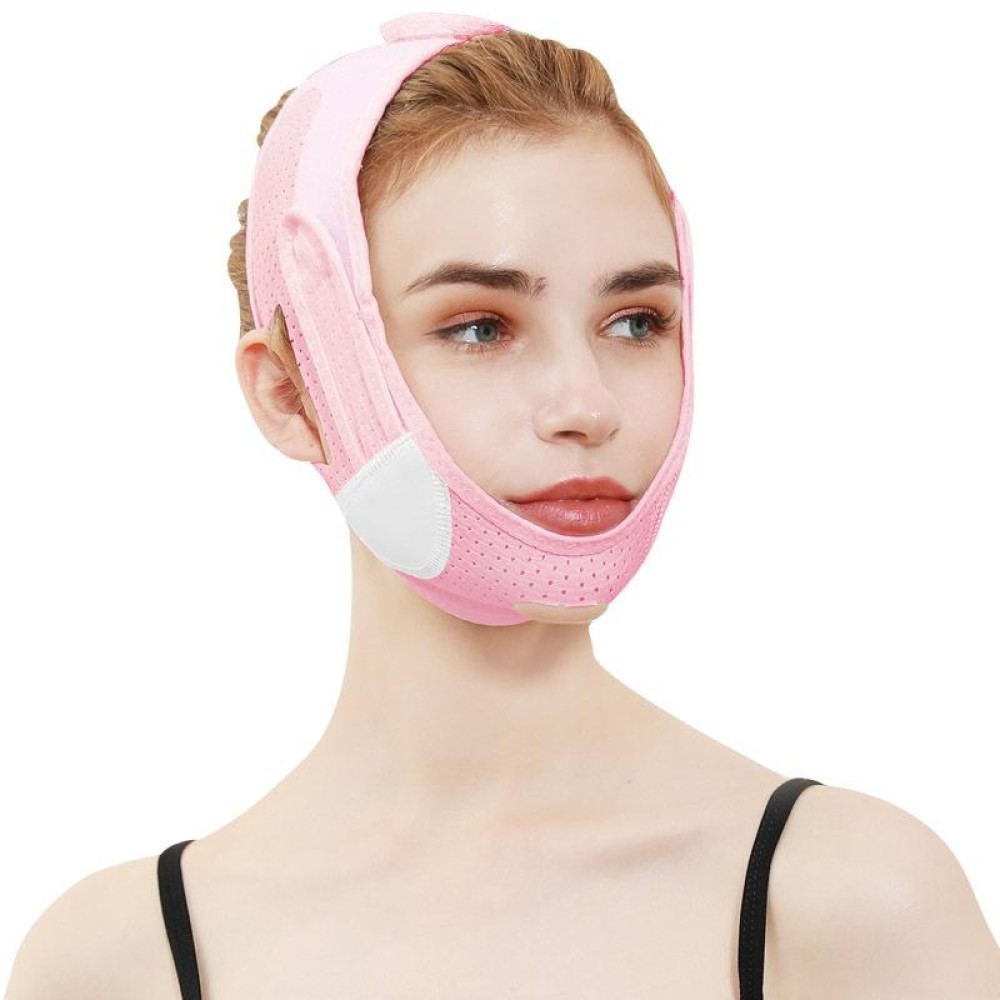 V Face Sleep Bandage Facial Firming Lifting Mask(072 Pink)
