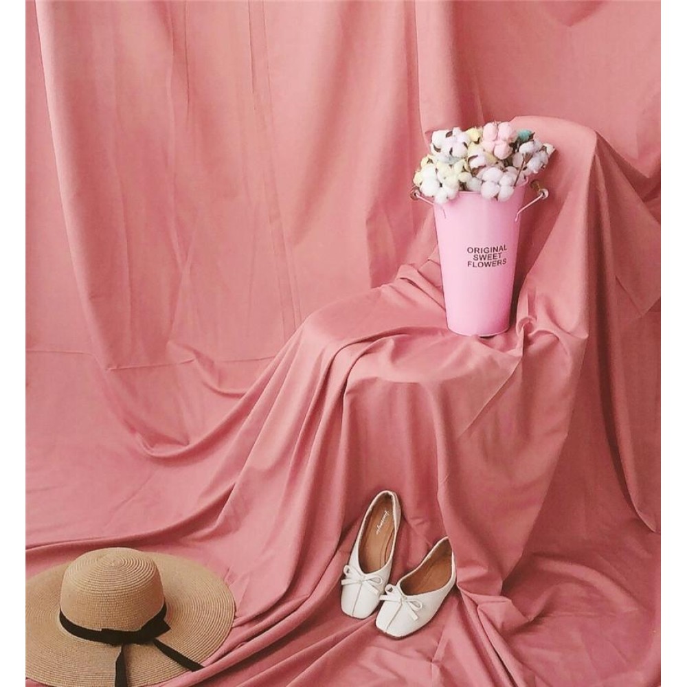 1 x 2.4m Photo Background Cloth Increased Widened Photography Cloth Live Broadcast Solid Color Cloth(Deep Pink)