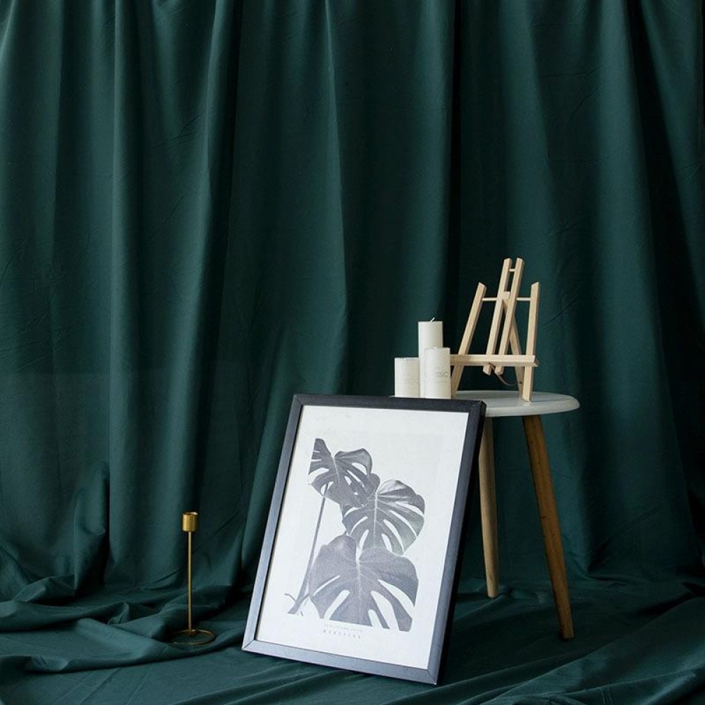 4 x 2.4m Photo Background Cloth Increased Widened Photography Cloth Live Broadcast Solid Color Cloth(Ink Green)