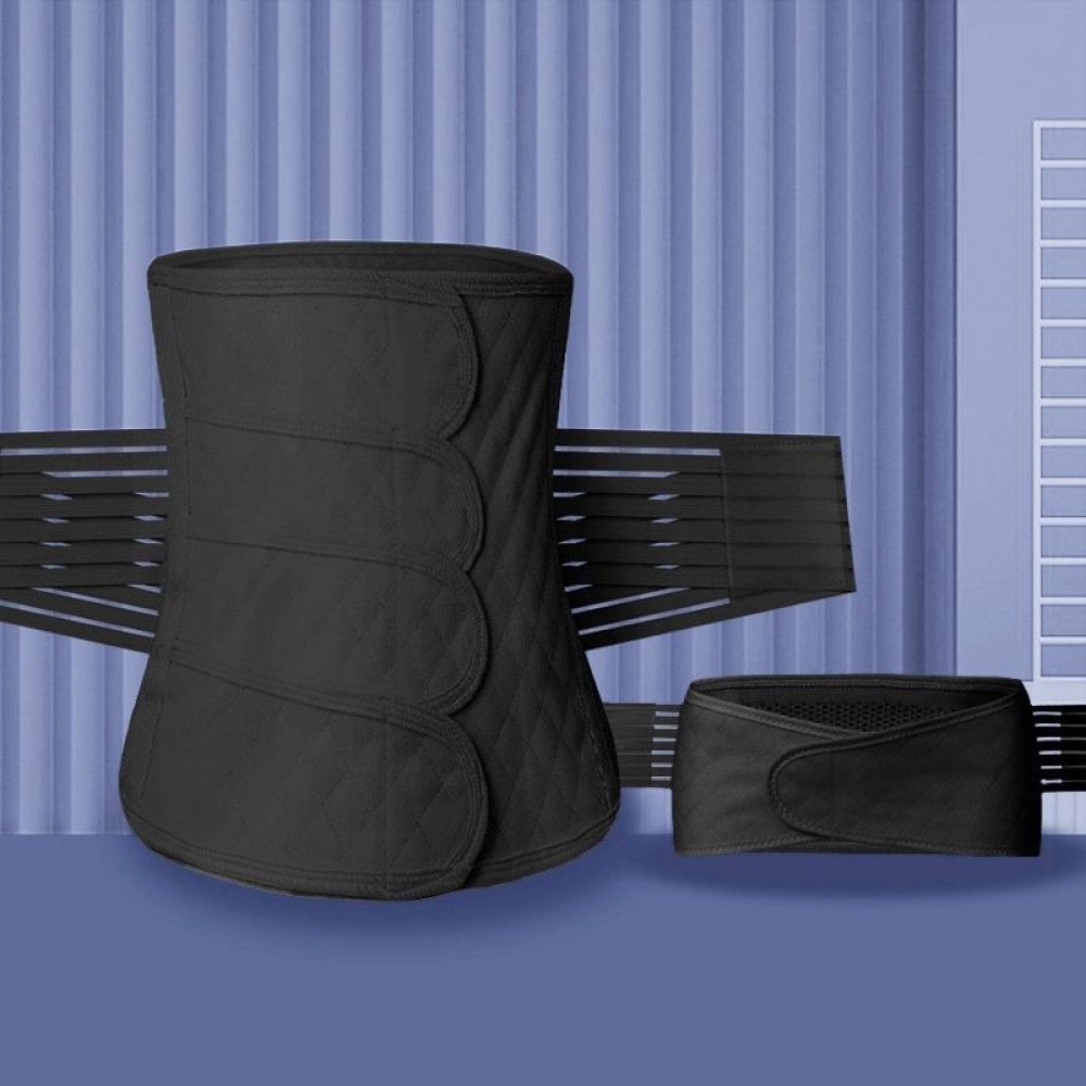 Postpartum Abdomen Belt Corset Belt Can Wear Elastic Abdomen Belt In All Seasons, Size: M(Black Two-piece Set)
