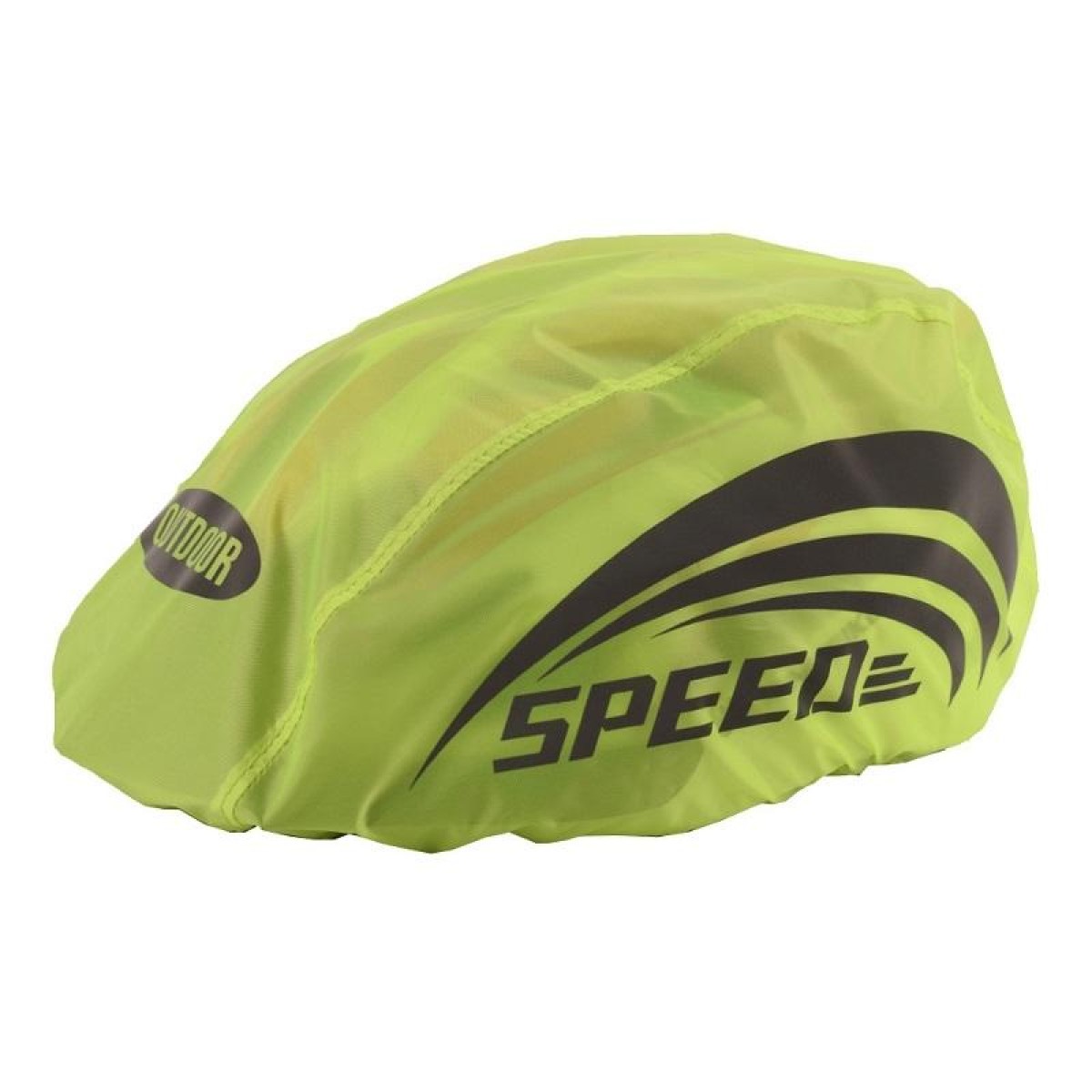 2 PCS Cycling Helmet Rain Cover Outdoor Reflective Safety Helmet Cover, Size: Free Size(Fluorescent Green (Style 1))