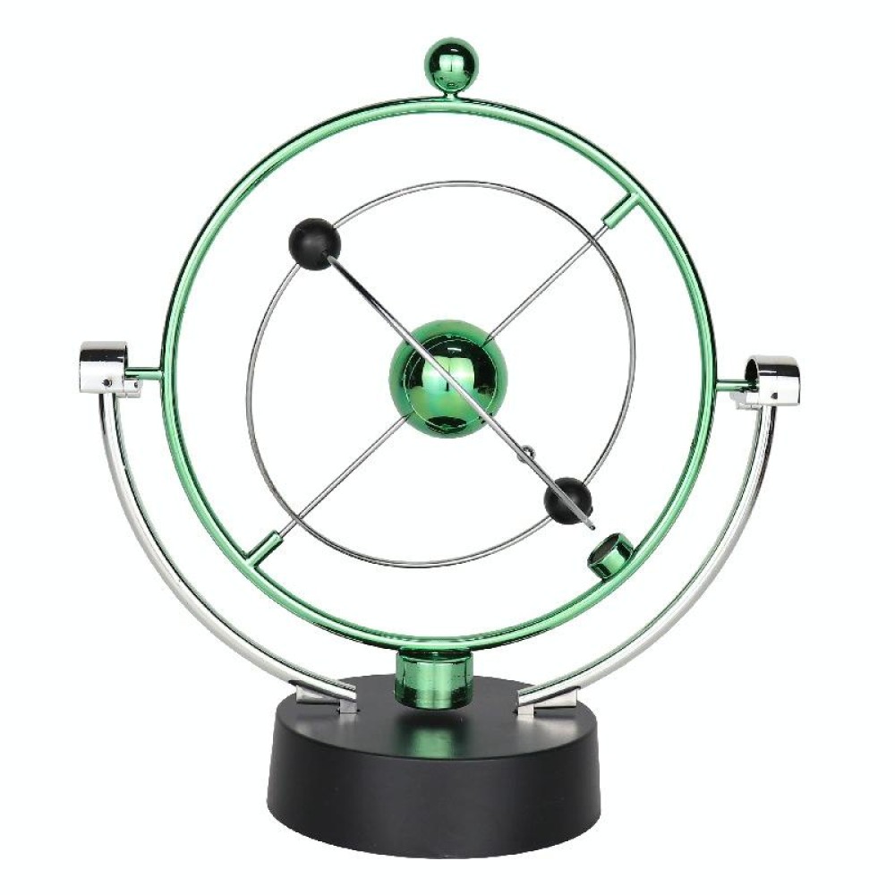 H004 Earth Permanent Meter Universe Galaxy Mechanism Rock Magnetic Electric Rotating Ornament(Green)
