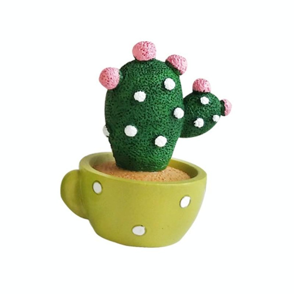 Cute Shaking Head Spring Car Decoration Cake Baking Mini Potted Resin Decoration, Specification: Cactus