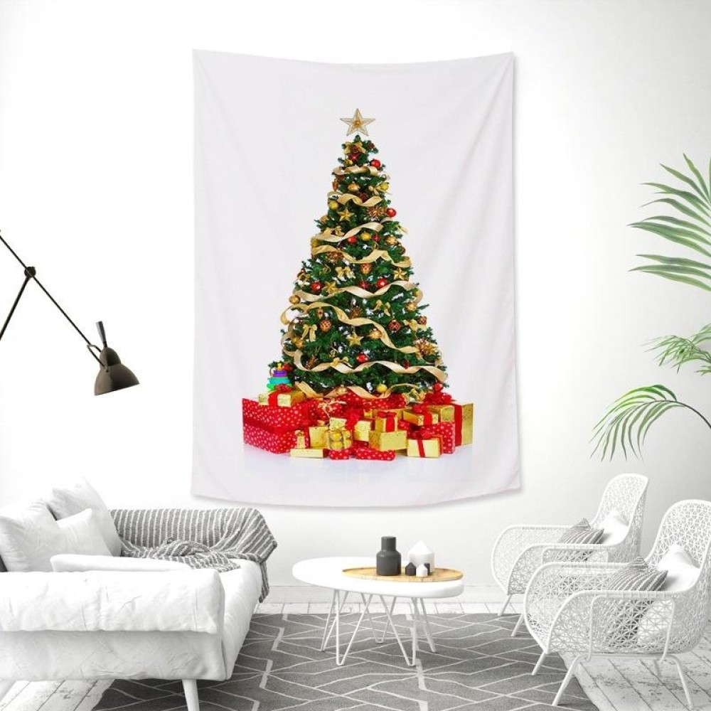 Rectangular Christmas Tree Peach Skin Tapestry Mural Christmas Decoration Tapestry, Size: 100x150cm(3)