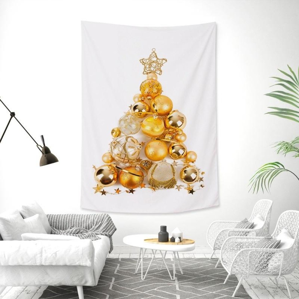 Rectangular Christmas Tree Peach Skin Tapestry Mural Christmas Decoration Tapestry, Size: 100x150cm(5)