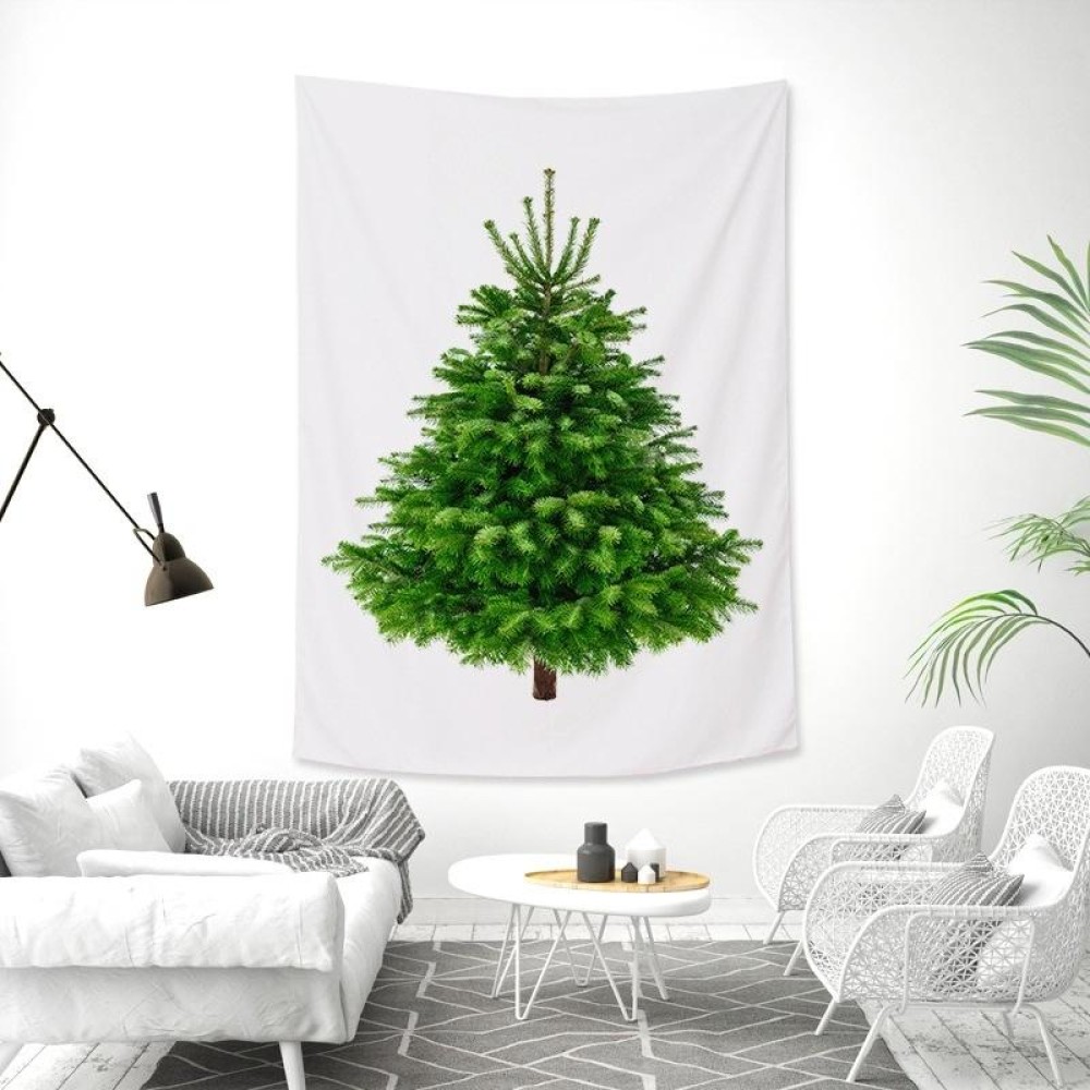 Rectangular Christmas Tree Peach Skin Tapestry Mural Christmas Decoration Tapestry, Size: 100x150cm(7)