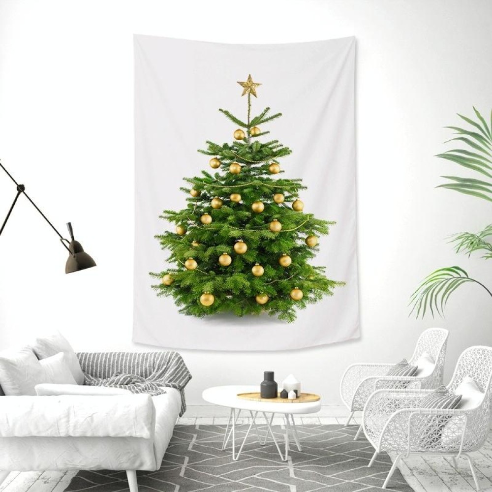 Rectangular Christmas Tree Peach Skin Tapestry Mural Christmas Decoration Tapestry, Size: 100x150cm(9)