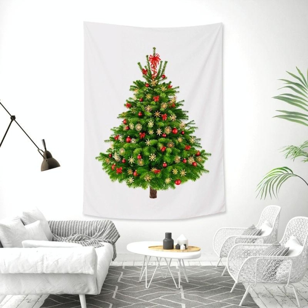 Rectangular Christmas Tree Peach Skin Tapestry Mural Christmas Decoration Tapestry, Size: 100x150cm(13)