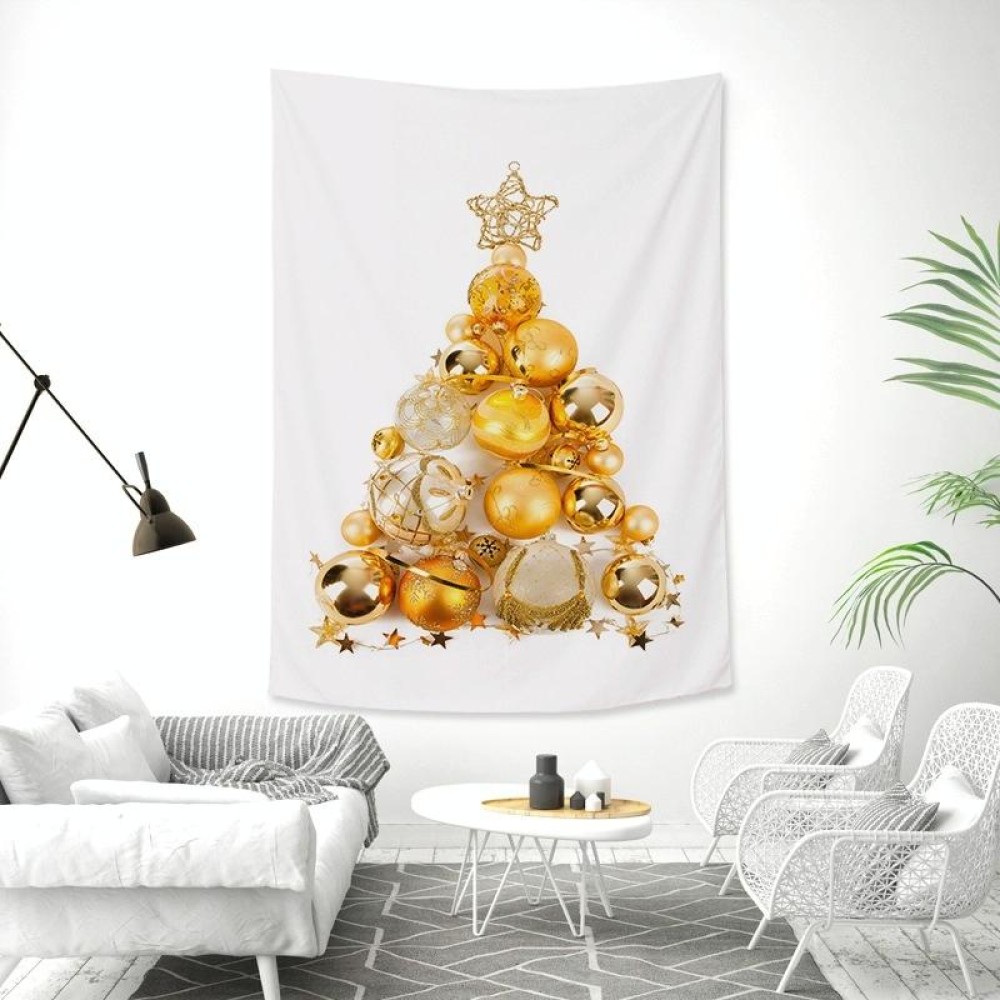 Rectangular Christmas Tree Peach Skin Tapestry Mural Christmas Decoration Tapestry, Size: 145x215cm(5)