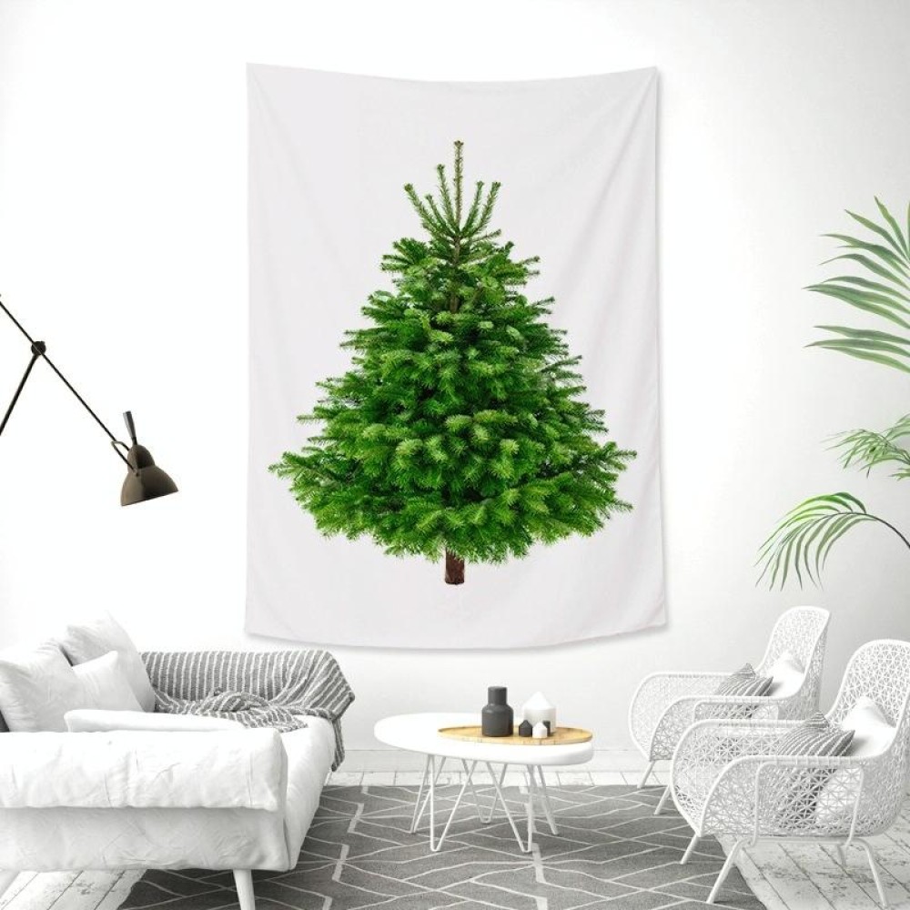 Rectangular Christmas Tree Peach Skin Tapestry Mural Christmas Decoration Tapestry, Size: 145x215cm(7)