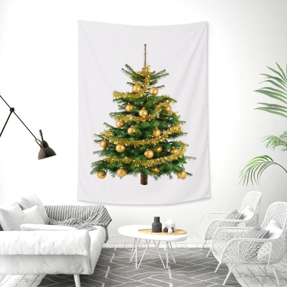 Rectangular Christmas Tree Peach Skin Tapestry Mural Christmas Decoration Tapestry, Size: 145x215cm(10)