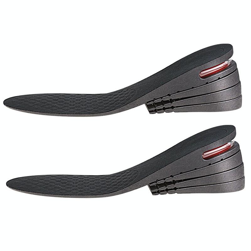 032 Adjust Inner Height Insole Free Size Cutable Insole, Colour: Black 4 Layers (about 7cm)