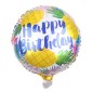 10 PCS 18-inch Round Happy Birthday Aluminum Film Balloons Birthday Party Scene Decoration Balloons(D)