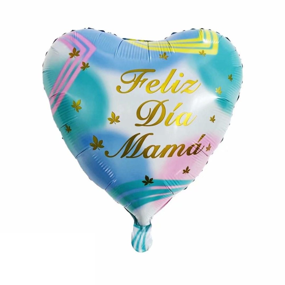 10 PCS 18 Inch  Spanish Mother Day Balloon Cartoon Shaped Aluminum Film Balloon Children Party Decoration Balloon(E)