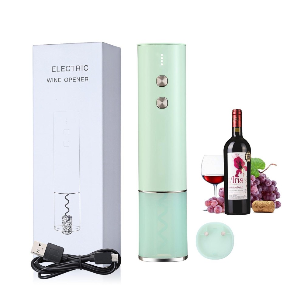 Electric Opener Stainless Steel Mini Red Wine Bottle Opener, Colour: BY266 Brunette Green