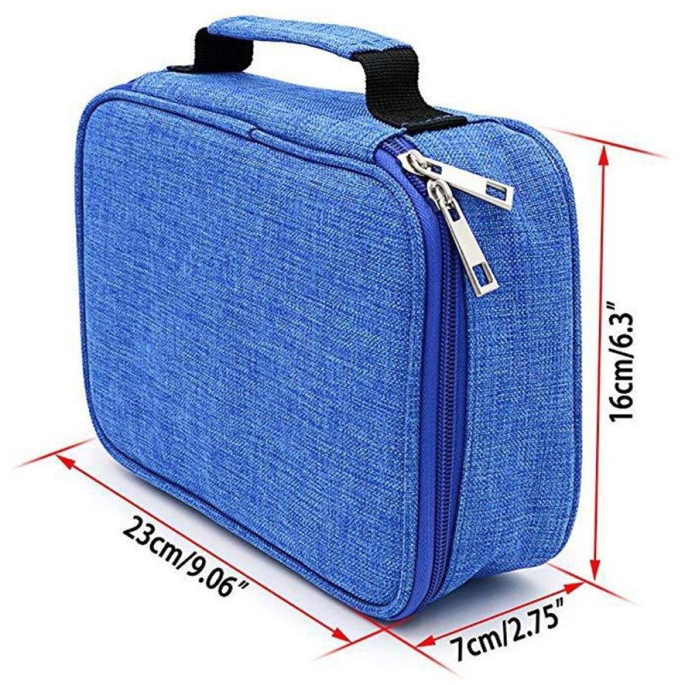 Waterproof Pencil Case 72 Color Large Capacity Sketch Pencil Bag Stationery Set(Blue)
