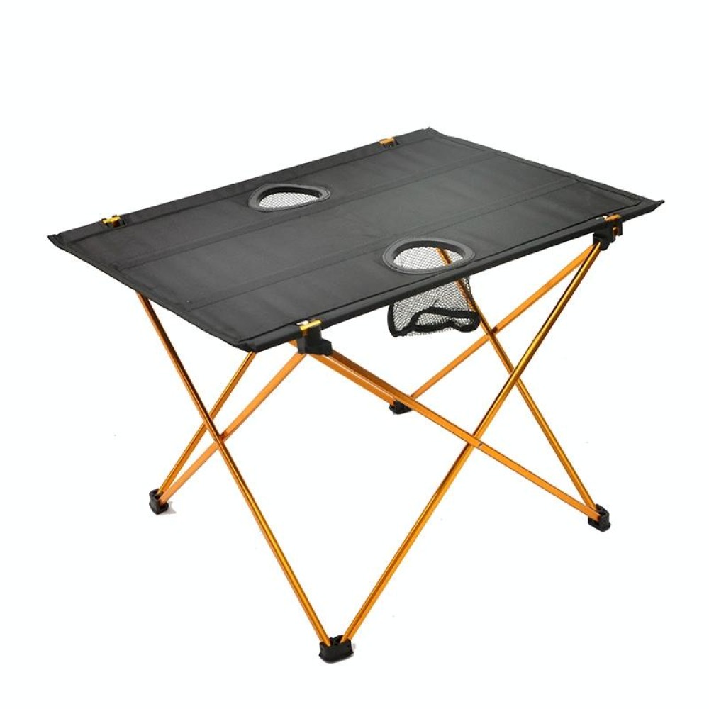 8249 Outdoor Ultra Light Aluminum Folding Table Small Portable Picnic Table(Orange)